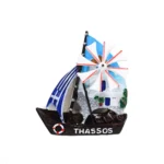 Μαγνητάκι Θάσος ανεμόμυλος βάρκα