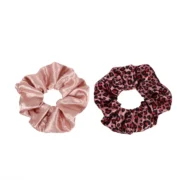 Λαστιχάκι - scrunchie διπλό λεοπάρ μεγάλο - Image 4