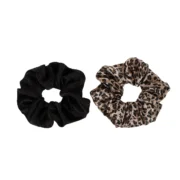 Λαστιχάκι - scrunchie διπλό λεοπάρ μεγάλο - Image 6