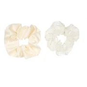 Λαστιχάκι - scrunchie διπλό με διαμαντάκια μεγάλο - Image 6