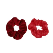 Λαστιχάκι - scrunchie διπλό με διαμαντάκια μεγάλο - Image 3