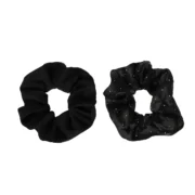 Λαστιχάκι - scrunchie διπλό με διαμαντάκια μεγάλο - Image 5