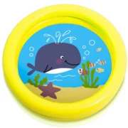 Πισίνα φουσκωτή μονόχρωμη με σχέδιο στον πάτο