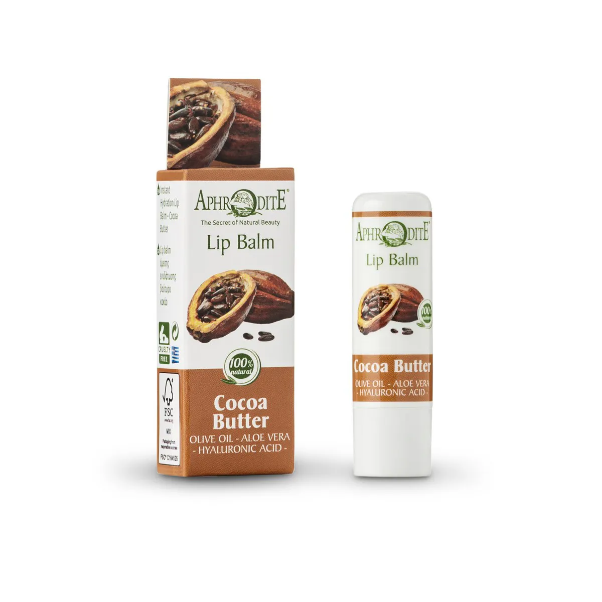 Z-51 -lip-balm-cocoa-butter-4g-aphrodite-nysa Lip balm βούτυρο κακάο 4g APHRODITE (Z-51) - Image 1
