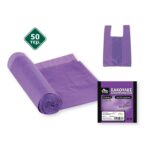 Σακούλα σκουπιδιών με χερούλια 50x60cm σετ 50 τεμαχίων