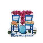 Μαγνητάκι Ολ. Ακτή καρέκλες