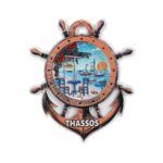 Μαγνητάκι Θάσος πηδάλιο άγκυρα