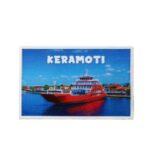 Μαγνητάκι Κεραμωτή καράβι ορθογώνιο