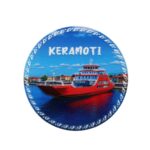 Μαγνητάκι Κεραμωτή καράβι στρογγυλό