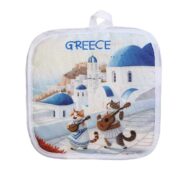 Σετ Γάντι - Ποτηρόπανο Greece γάτες